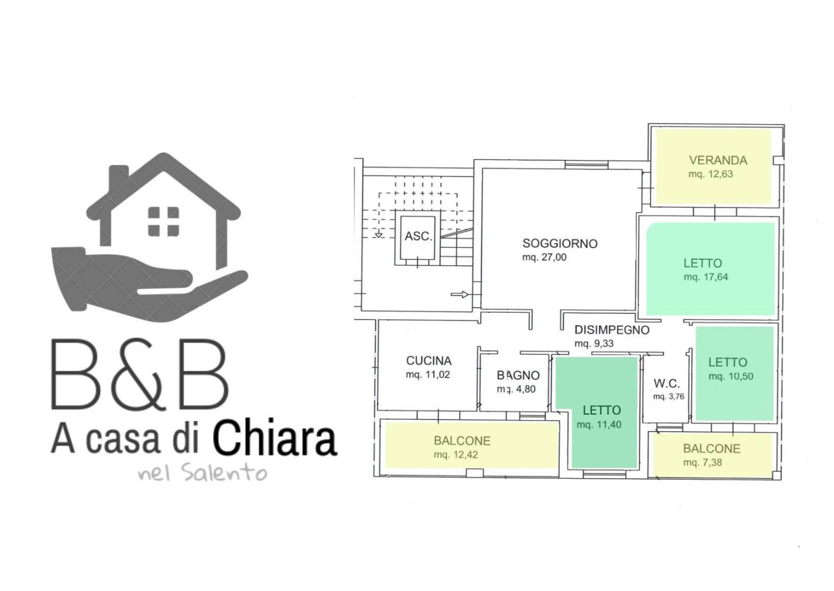 A Casa Di Chiara Apartment Лече Екстериор снимка